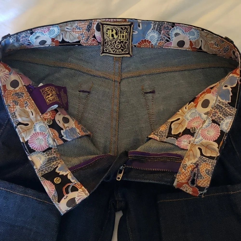 Rich & Skinny Dark Wash Jeans, Sz 24, skinny - Picture 6 of 8